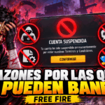 Todas las razones por las que te pueden banear en Free Fire