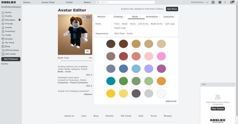 color y tamano avatar